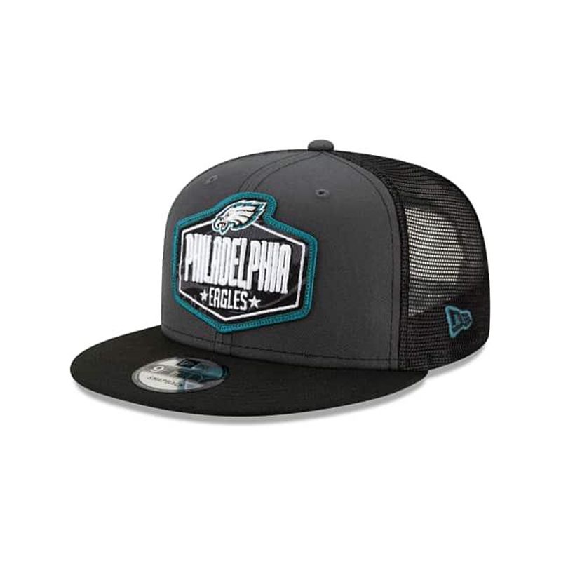 NFL Philadelphia Eagles Draft 9Fifty Snapback (CVX6430) - Grey New Era Caps